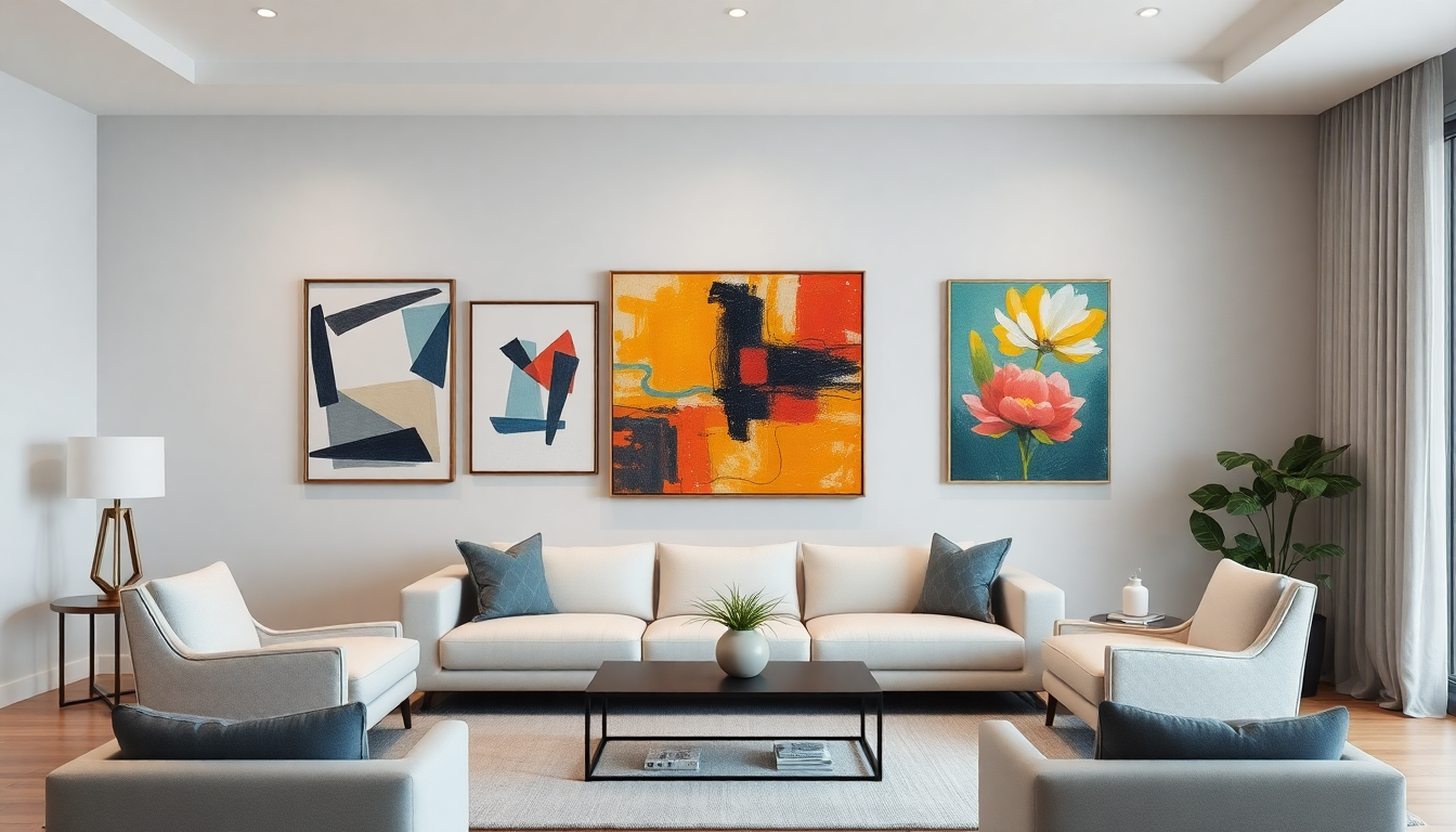 Décoration intérieure : Top 5 des tableaux modernes pour sublimer votre salon