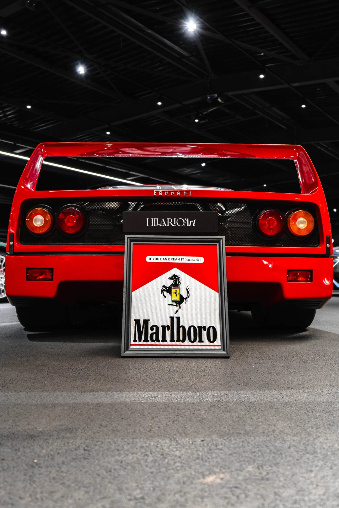 Ferrari 849 Testarossa Marlboro Framed Automobili
