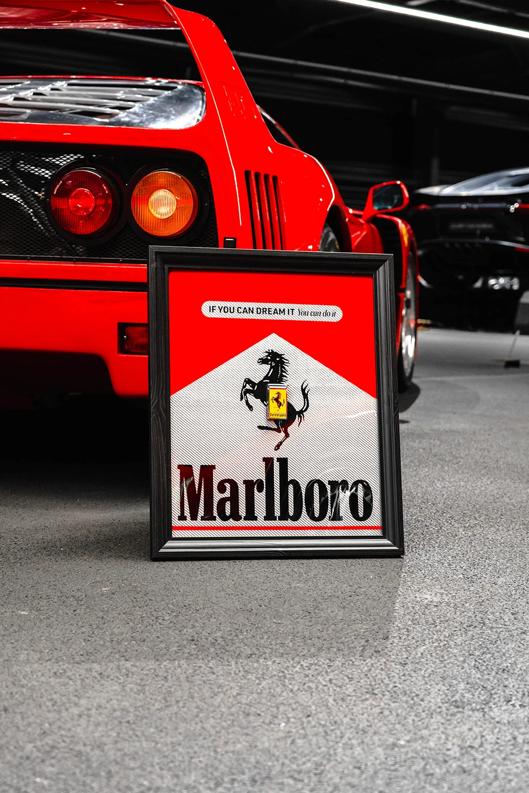 Ferrari 849 Testarossa Marlboro Framed Automobili
