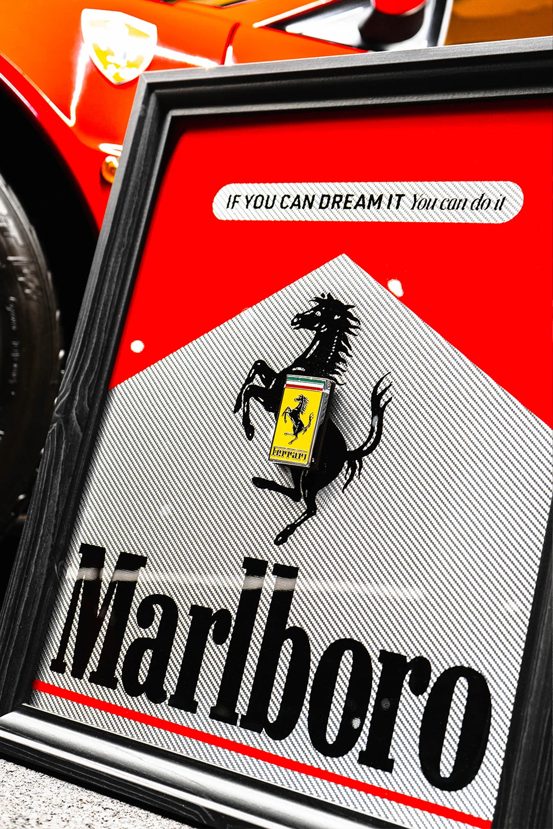 Ferrari 849 Testarossa Marlboro Framed Automobili