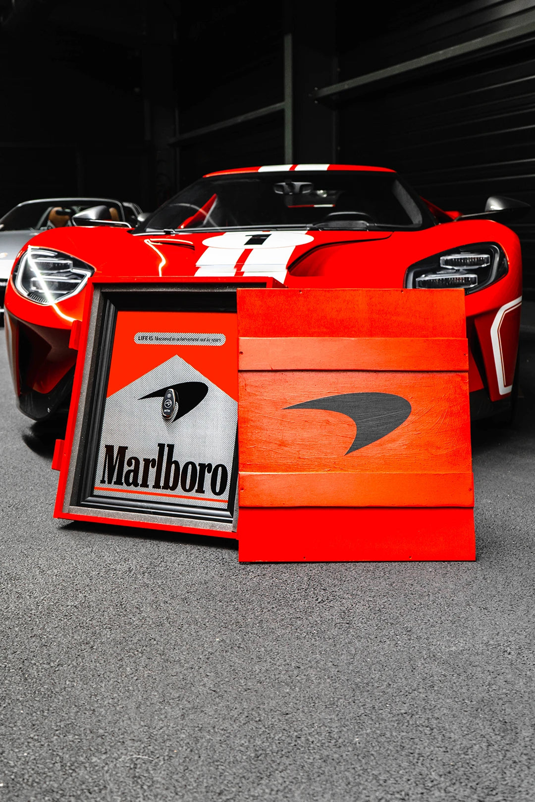 McLaren 765LT Spider Marlboro Framed Automobilia