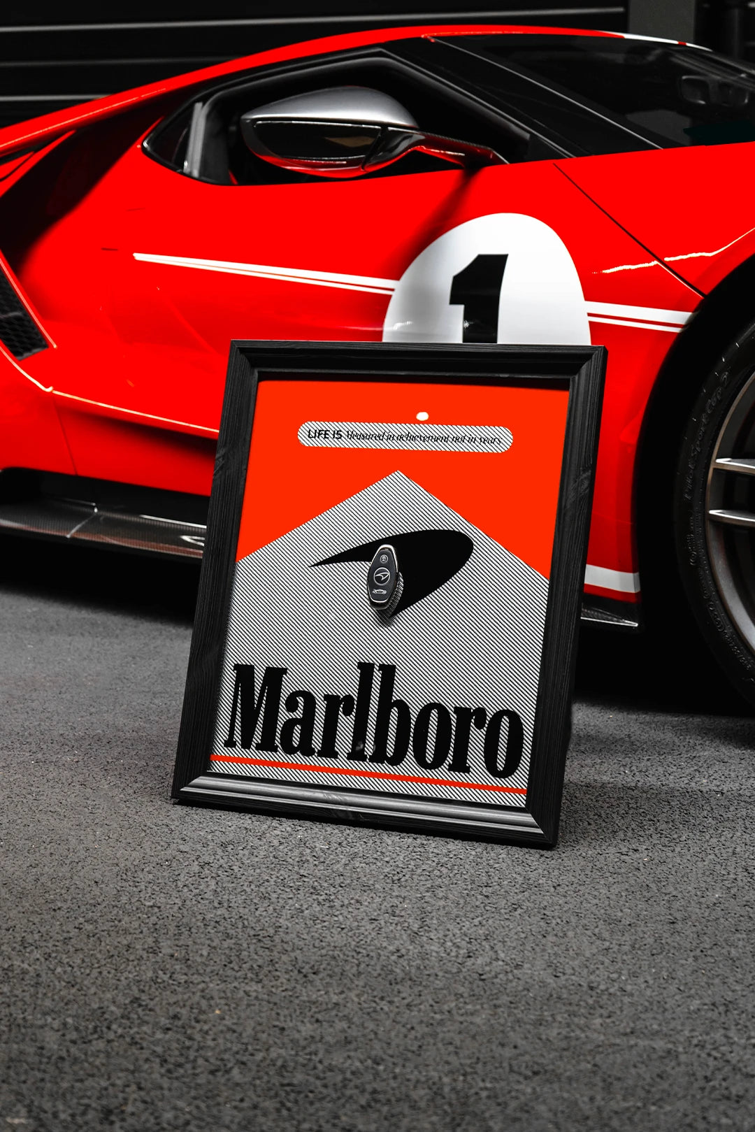 McLaren 765LT Spider Marlboro Framed Automobilia