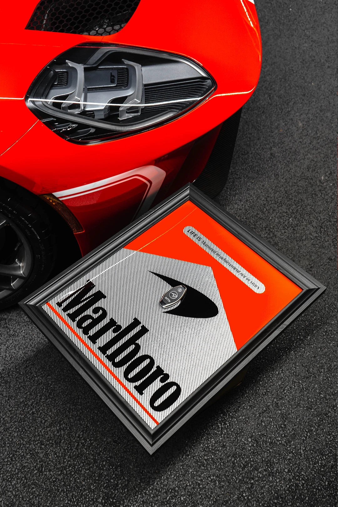 McLaren 765LT Spider Marlboro Framed Automobilia