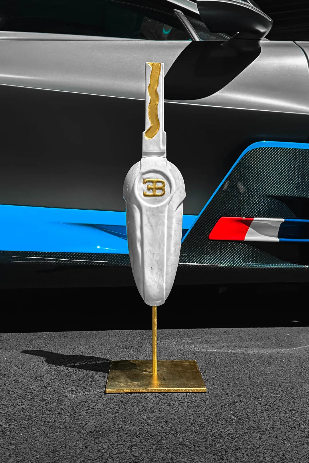 Sculpture en marbre et doré à l'or fin - Hilario'Art