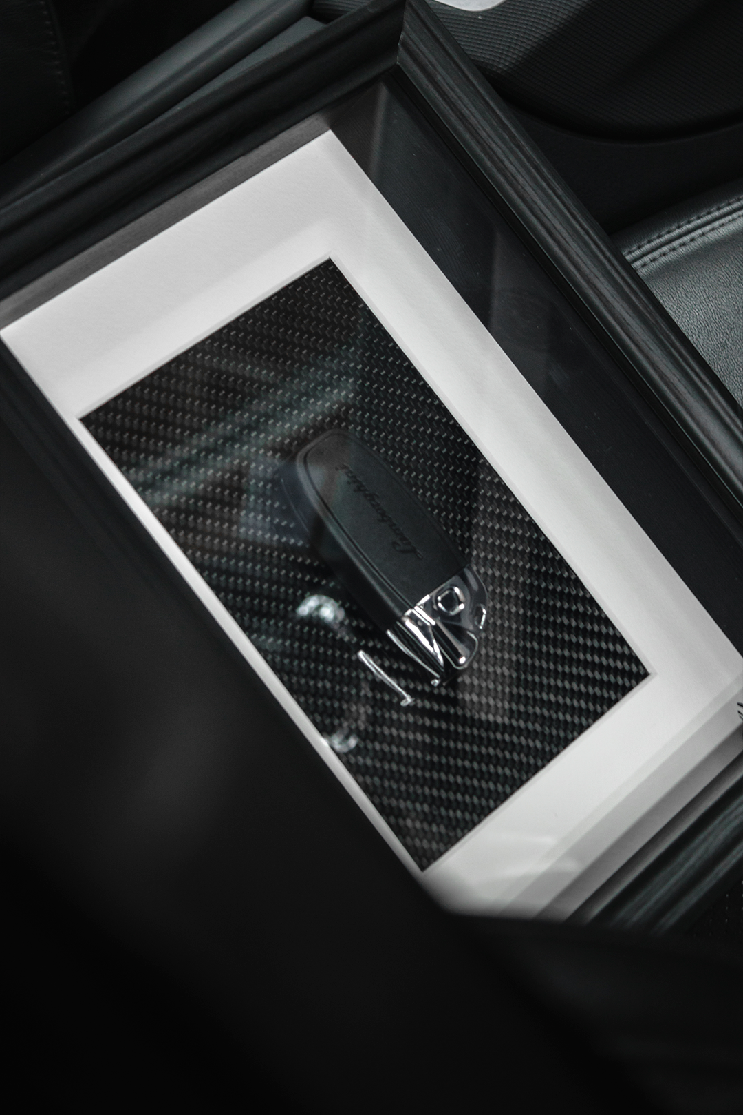 Décoration clé Lamborghini encadré