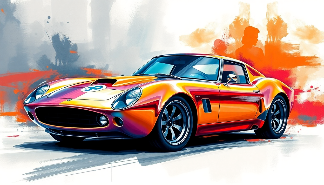 Elevate Your Birthday Gift for Him with Automotive Art