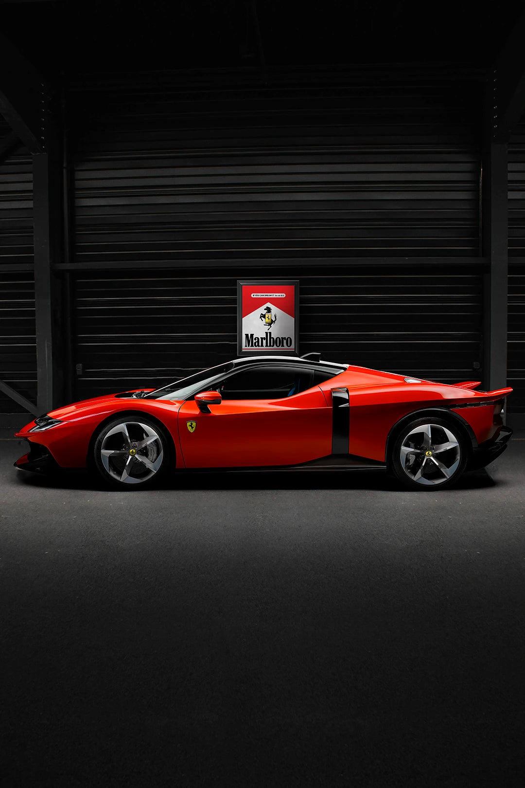 Ferrari 849 Testarossa Marlboro Framed Automobili