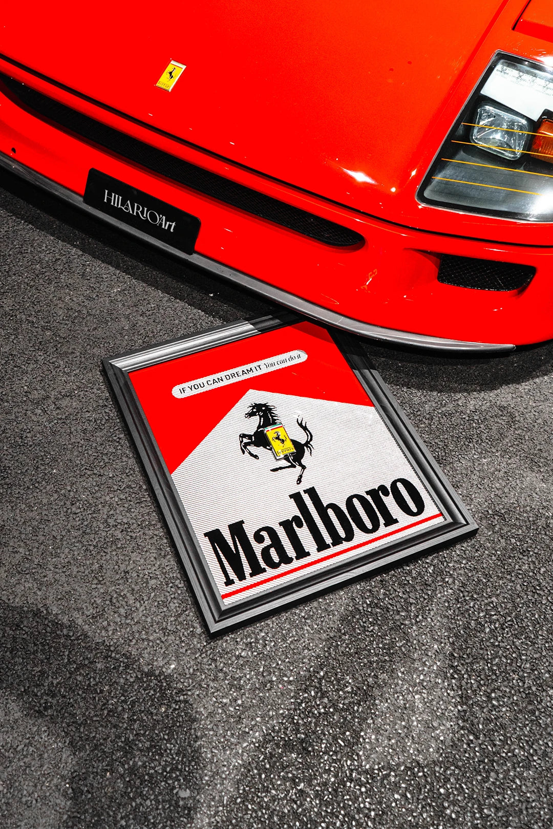 Ferrari 849 Testarossa Marlboro Framed Automobili