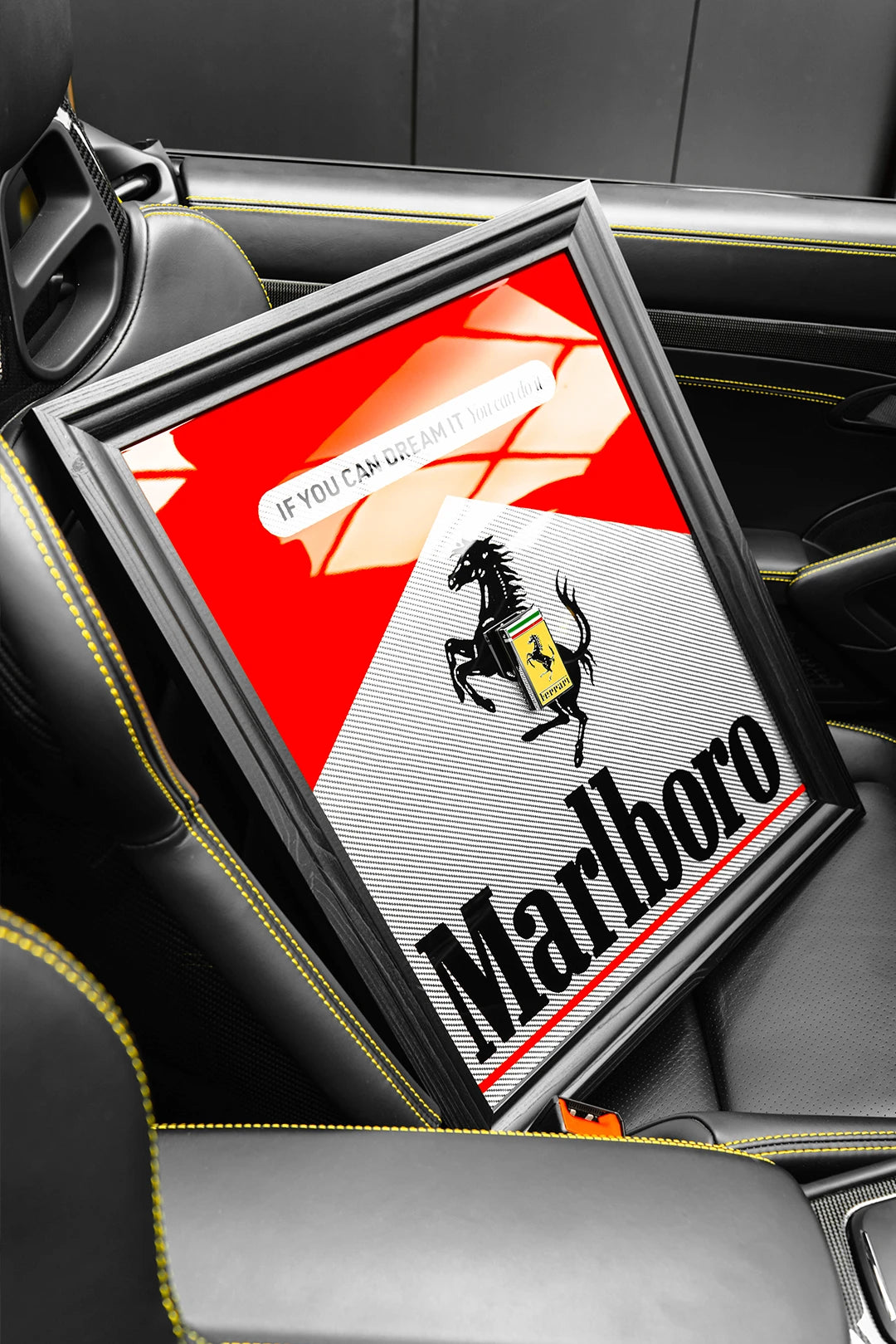 Ferrari 849 Testarossa Marlboro Framed Automobili
