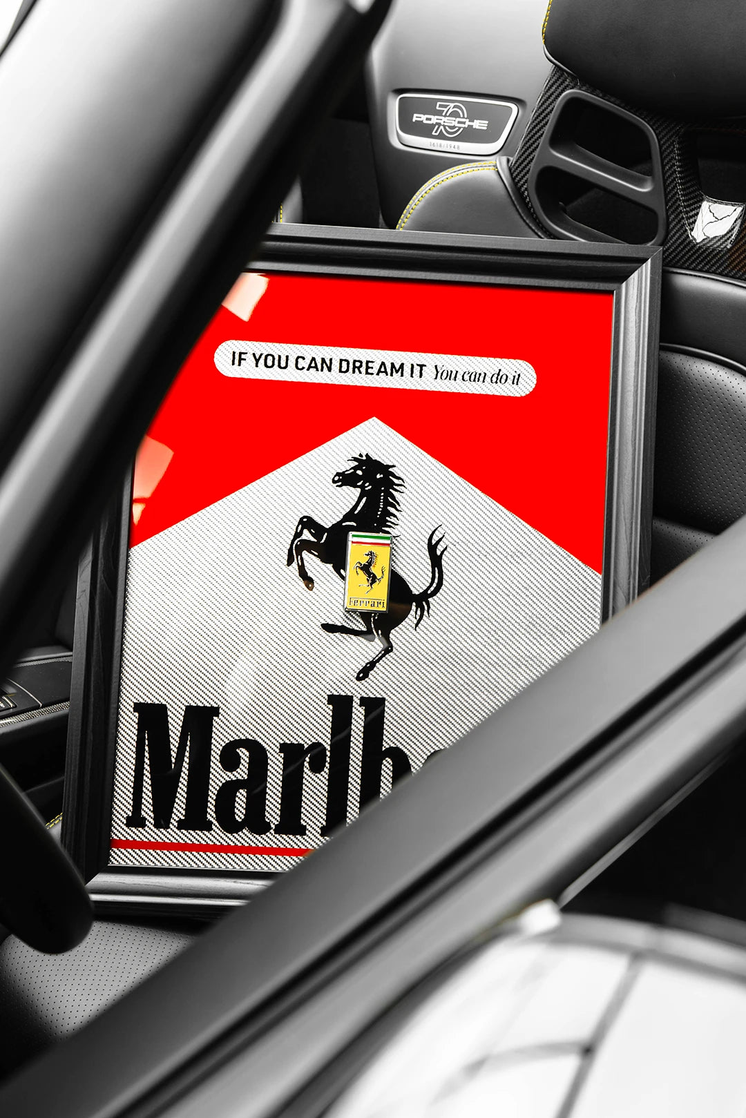 Ferrari 849 Testarossa Marlboro Framed Automobili