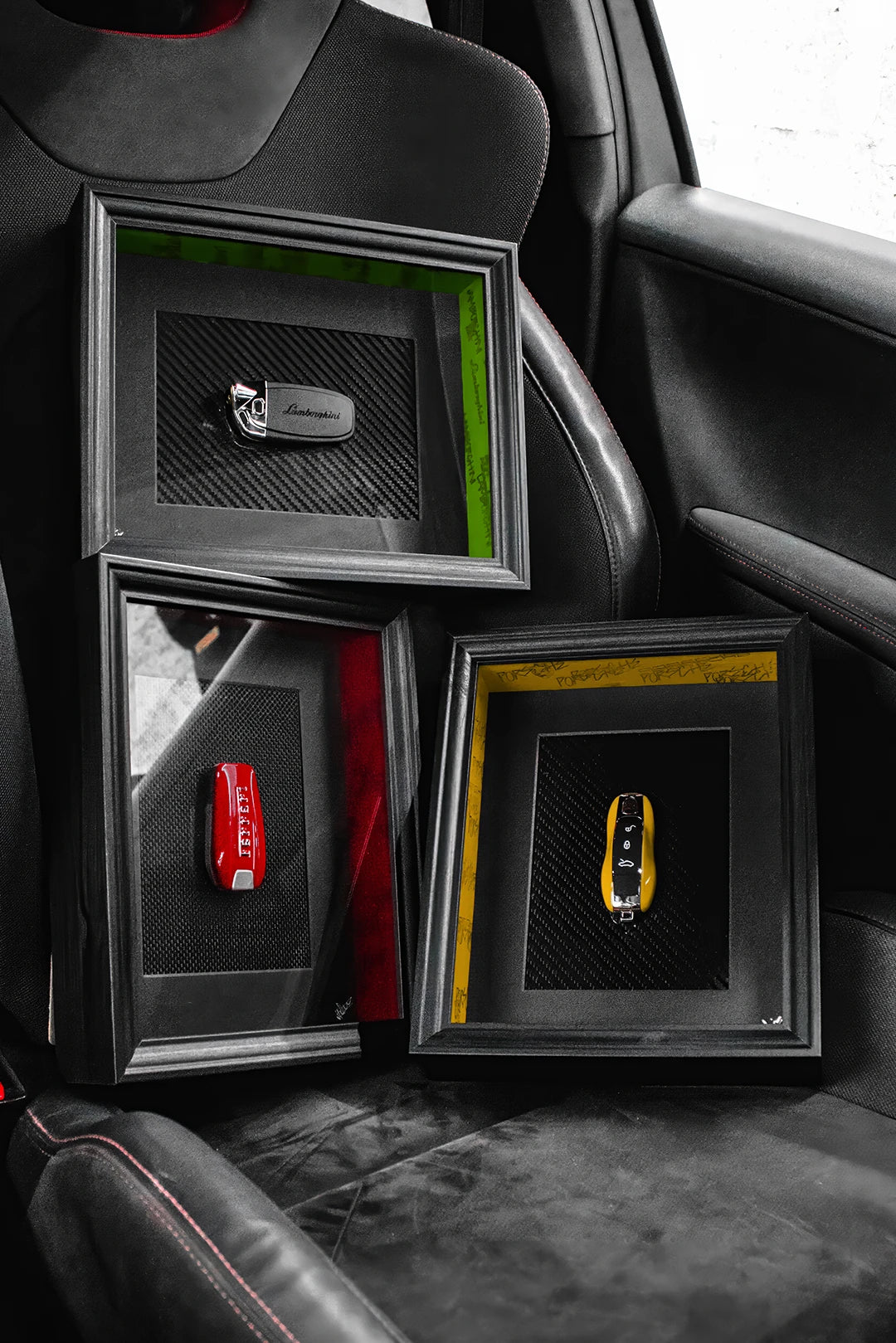 Ferrari 488 Spider & Porsche 991 911 GT3 Framed Automobili